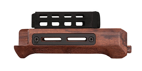 Podnieś swoją AK z WOOX FORTY-SEVEN - rękojeść z orzecha amerykańskiego, ergonomiczny design i możliwość M-LOK dla lepszej kontroli i precyzji.